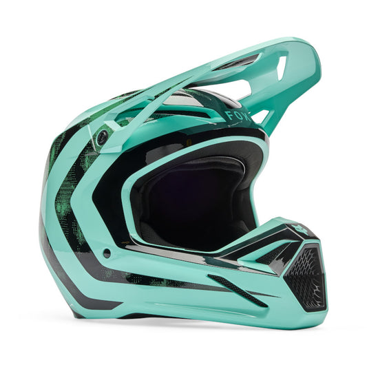 FOX 2026 YOUTH V1 KAIROS HELMET - TURQUOISE