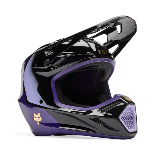 FOX 2026 V3 DRIP HELMET - BLACK/PURPLE