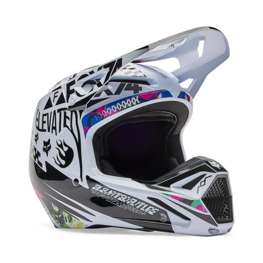 FOX 2026 V1 IMAGE COSMO HELMET - WHITE/BLACK