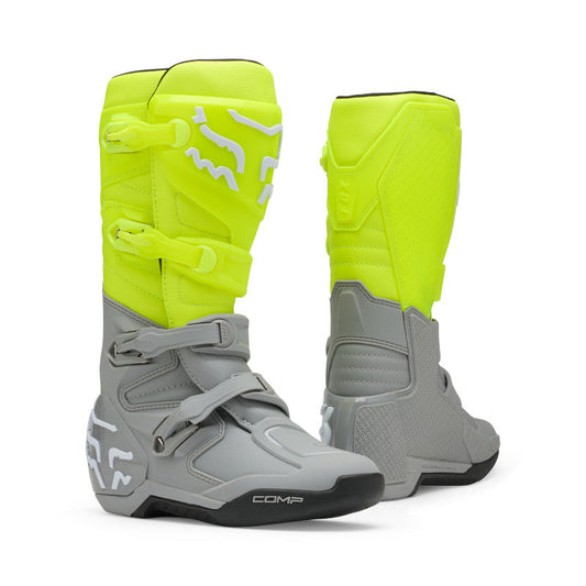 Fox 2027 Comp Boots - Yellow Grey
