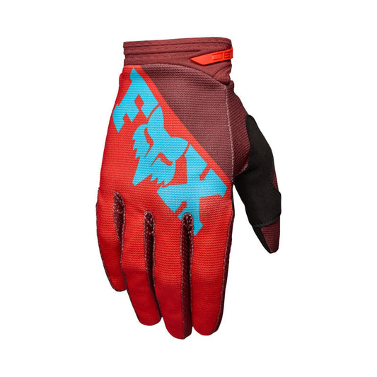 Fox 2027 Youth 180 Raid Gloves - Red