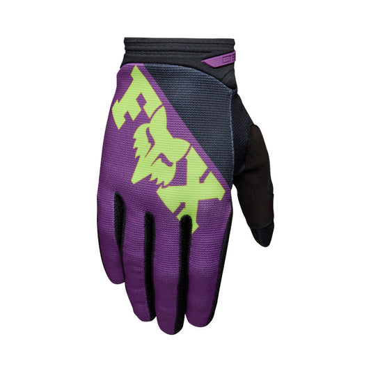 Fox 2027 Youth 180 Raid Gloves - Purple Lava