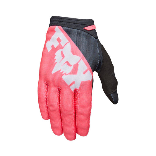 Fox 2027 Youth Girls 180 Raid Gloves - Neon Pink
