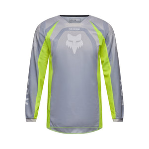 Fox 2027 Youth 180 Frame Jersey - Grey Yellow