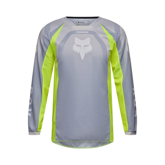 Fox 2027 Youth 180 Frame Jersey - Grey Yellow