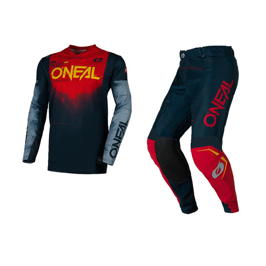 ONEAL 2026 HARDWEAR SWIPE GEAR SET - NAVY BLUE/RED