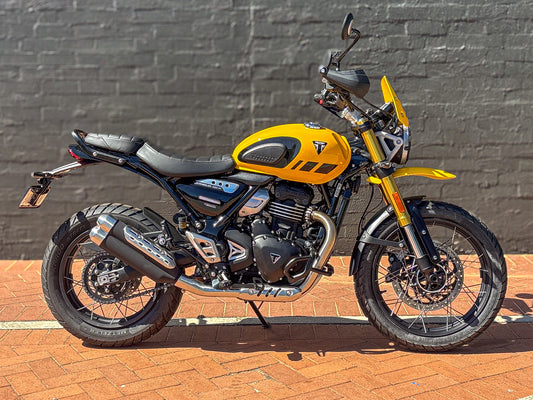 DEALER DEMO 2025 TRIUMPH SCRAMBLER 400 XC $8,450* Excl Gov Charges