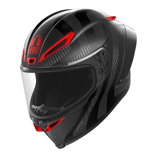 AGV PISTA GP RR INTREPIDO HELMET - MATT CARBON/BLACK/RED