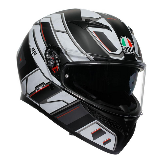AGV K3 RIVIA HELMET - MATT BLACK/WHITE