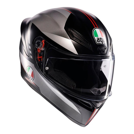 AGV K1 S LAP HELMET - BLACK/GREY/RED