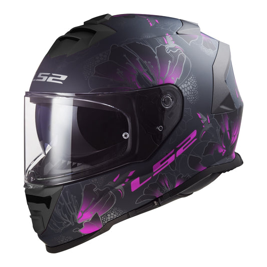 LS2 FF800 STORM II HELMET - MATTE BLACK/PINK