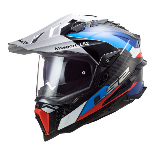 LS2 MX701 EXPLRER CARBON FRONTIER HELMET - BLACK/BLUE