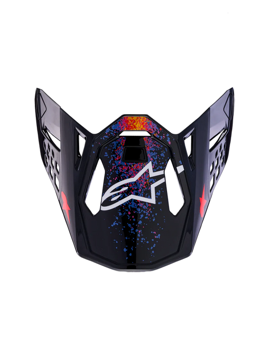 ALPINESTARS SM10 LIMITED EDITION BLACK HOLE VISOR - BLACK BURST - ONE SIZE