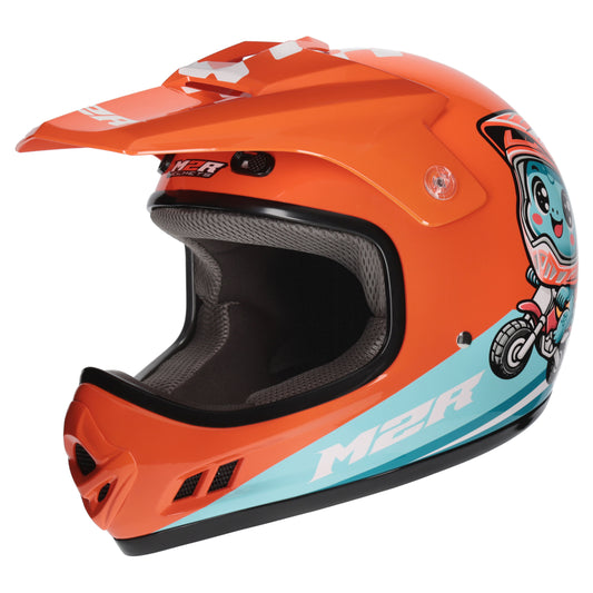 M2R MX2 JR Youth Helmet - Speed Racer Dino PC-8