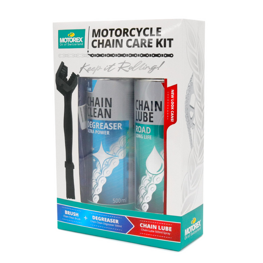 MOTOREX ROAD CHAIN MAINTENANCE PACK - ROAD LUBE AND CLEANER