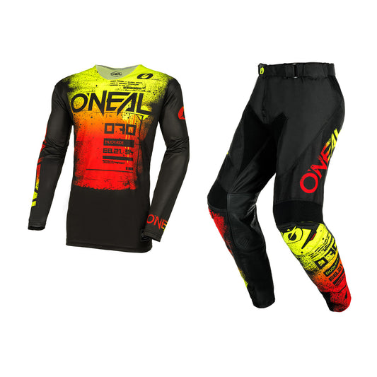 ONEAL 2026 YOUTH MAYHEM SCARZ GEAR SET - BLACK/RED