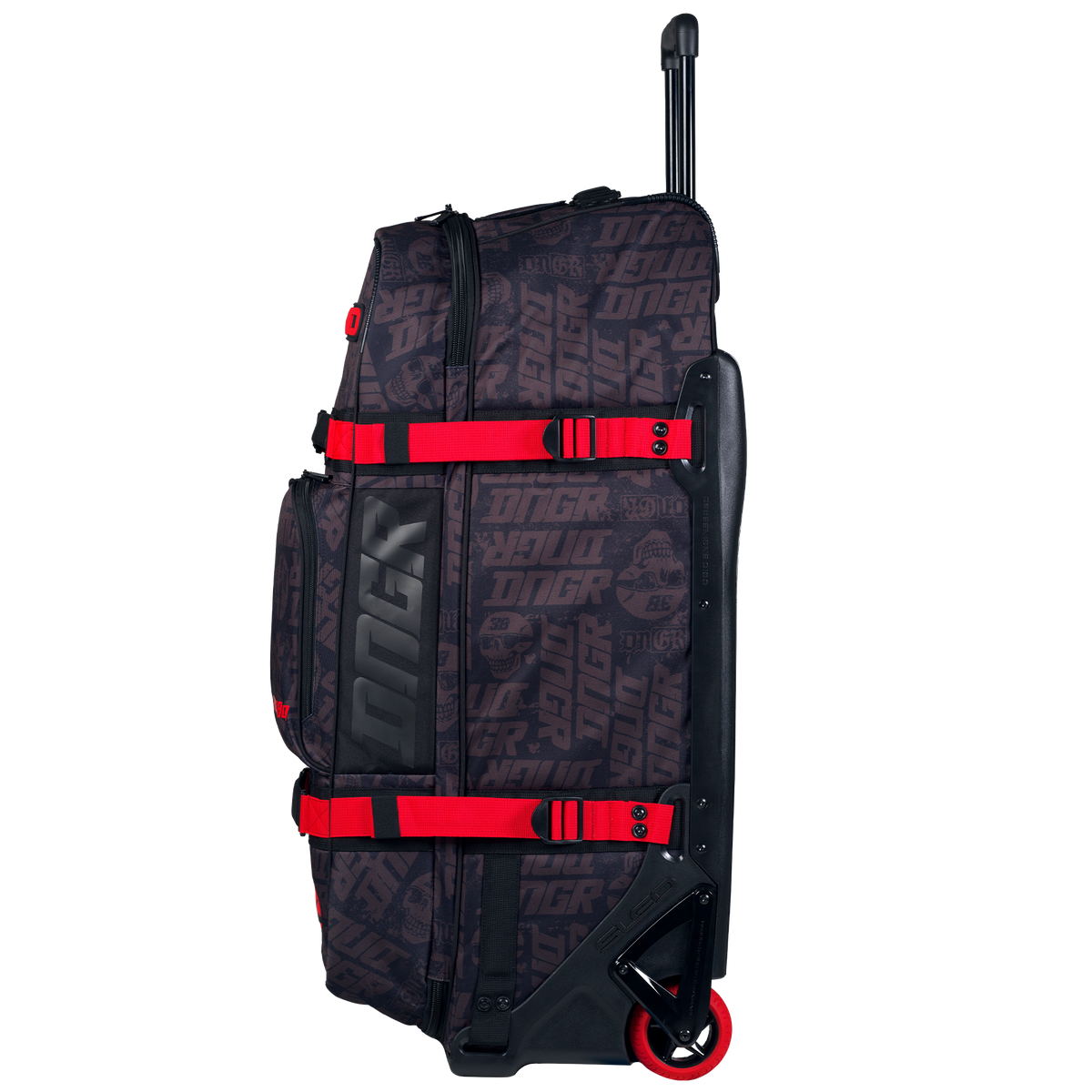 Red Ogio Rig 9890 OGIO DNGR DEEGAN RIG 9800 (WHEELED) GEAR BAG - FLAT BLACK/RED – Cully's ...