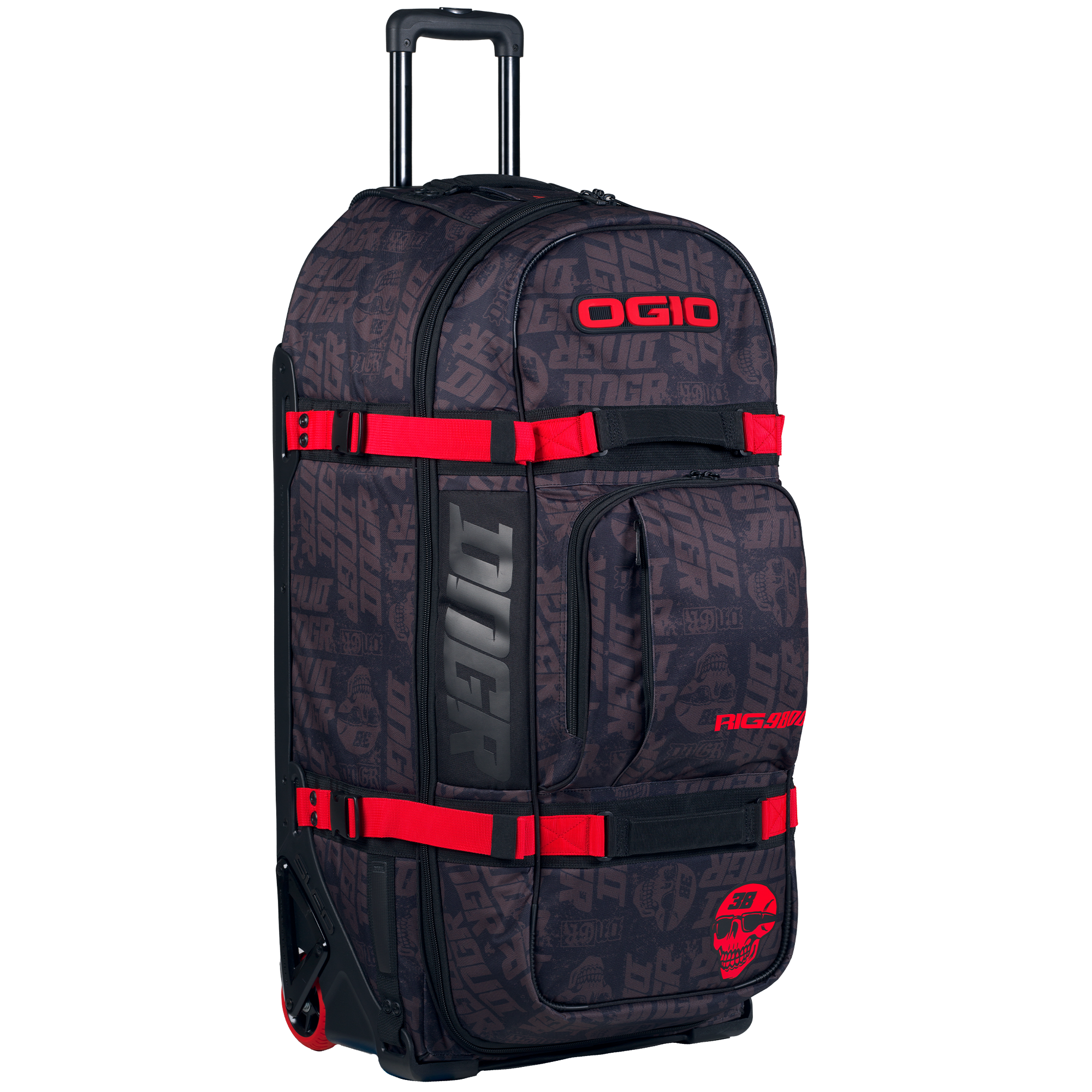 OGIO DNGR DEEGAN RIG 9800 (WHEELED) GEAR BAG - FLAT BLACK/RED – Cully's ...