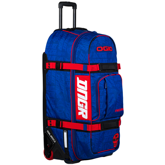 OGIO DNGR DEEGAN RIG 9800 (WHEELED) GEAR BAG - DEEP BLU/RED