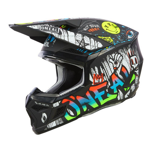 ONEAL 2025 YOUTH 3SRS RANCID HELMET - MULTI