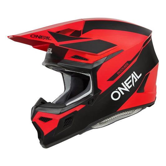 ONEAL 2025 3SRS RACE HELMET - MATTE BLACK/RED