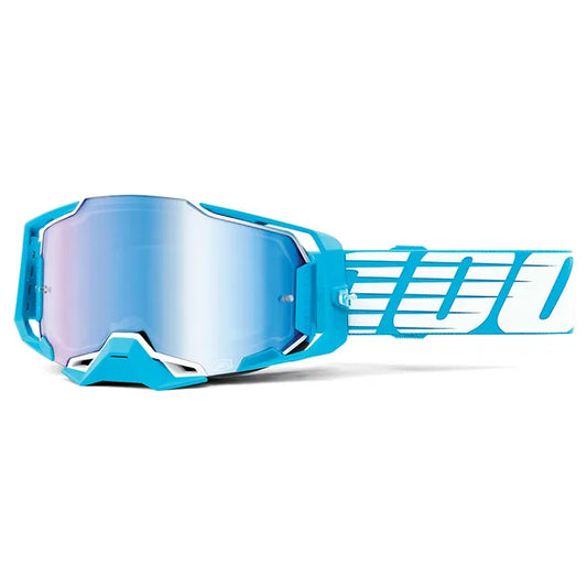 100% Armega Goggles - Oversized Sky (Mirror Blue Lens)