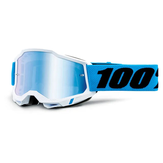100% Accuri 2 Goggles - Novel (Mirror Blue Lens)