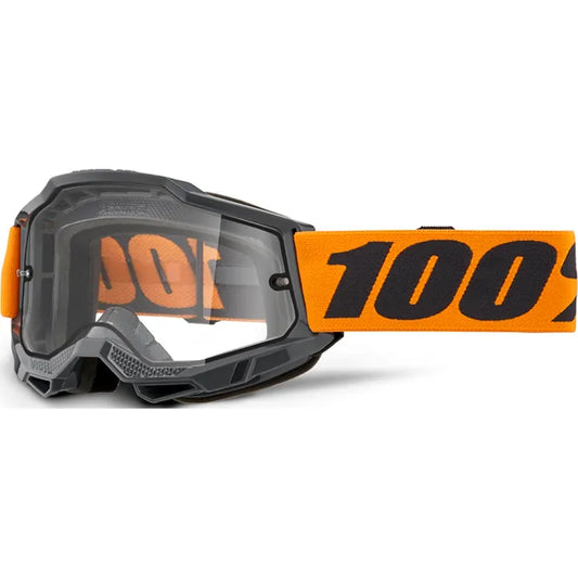 100% Accuri 2 Enduro Moto Goggles - Orange (Clear)
