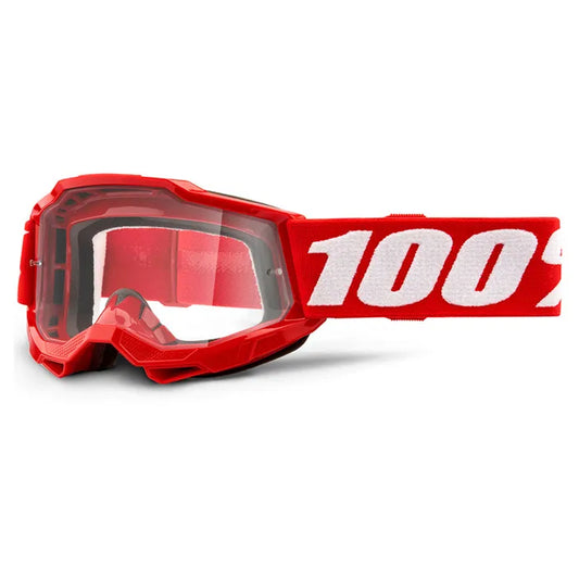 100% Accuri 2 Youth Goggles - Red (Clear Lens)