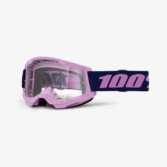 100% STRATA 2 Purple Goggles - Clear Lens