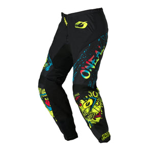 ONEAL 2026 YOUTH ELEMENT RANCID PANTS - BLACK/NEON YELLOW