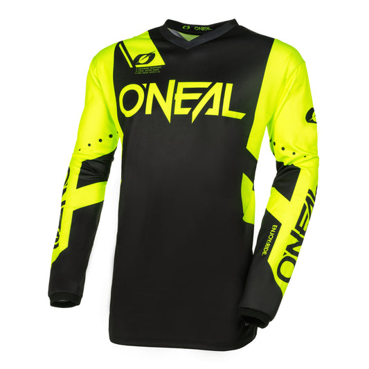 ONEAL 2024 YOUTH ELEMENT RACEWEAR JERSEY - BLACK/NEON YELLOW