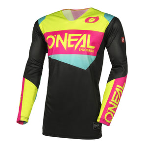 ONEAL 2024 HARDWEAR AIR SLAM JERSEY - BLACK/NEON YELLOW/PINK