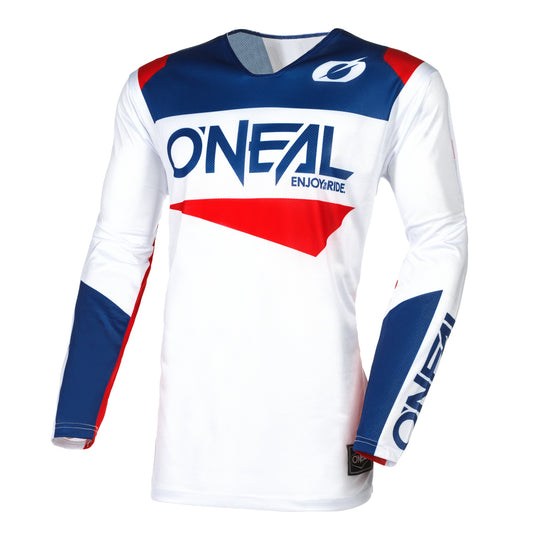 ONEAL 2024 HARDWEAR AIR SLAM JERSEY - WHITE/BLUE/RED