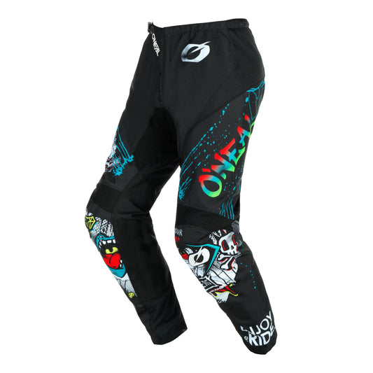ONEAL 2024 YOUTH ELEMENT RANCID PANTS - BLACK/WHITE