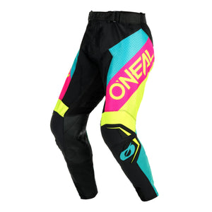 ONEAL 2024 HARDWEAR AIR SLAM PANTS - BLACK/NEON YELLOW/PINK