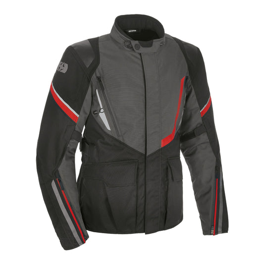 Oxford Montreal 4.0 Dry2Dry Jacket - Black / Grey / Red - Front
