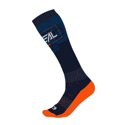 Oneal 2027 Pro MX Paint Socks - Navy/Orange