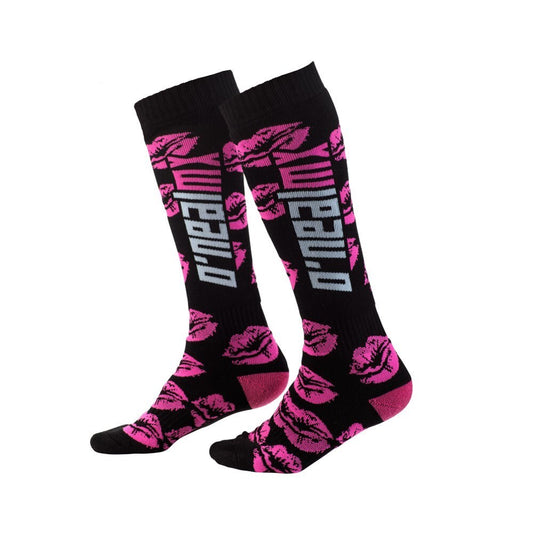 Oneal 2027 Pro MX XOXOX Socks - Black/Pink