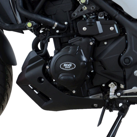 R&G Case Cover Race version LHS YZF-R25 '14-, YZF-R3 '15-, MT-03 '16-, MT-25 '16-onwards