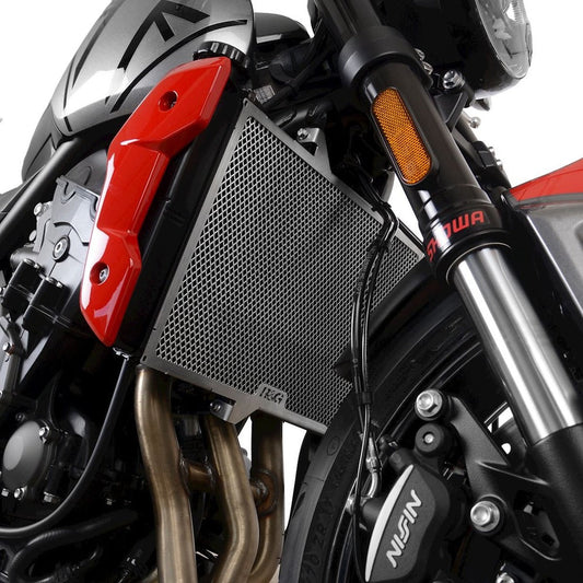 R&G Radiator Guard BLACK - Trmph Trident (660) \'21- / Tiger 660 Sport \'22-onwards