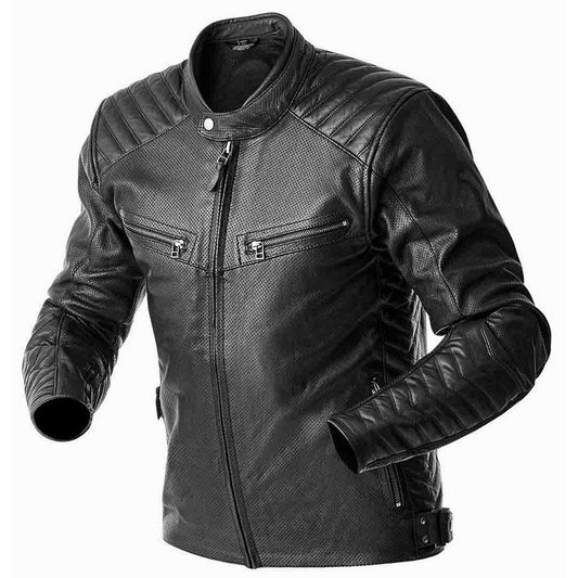RST Roadster Air D3O CE Leather Jacket - Black - Front