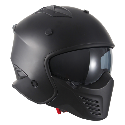 RXT FS-X2 X Warrior 2 Street Fighter Helmet - Solid Matt Black