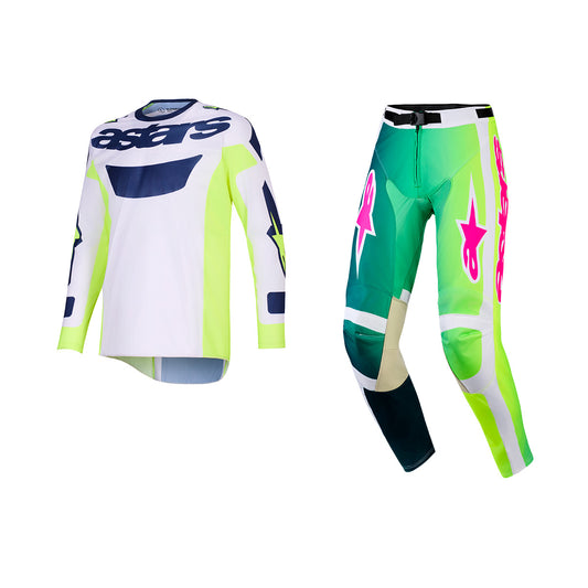ALPINESTARS 2026 RACER PORTL GEAR SET - GREEN WHITE BLACK