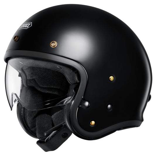 Shoei J.O2 Open Face Helmet - Black