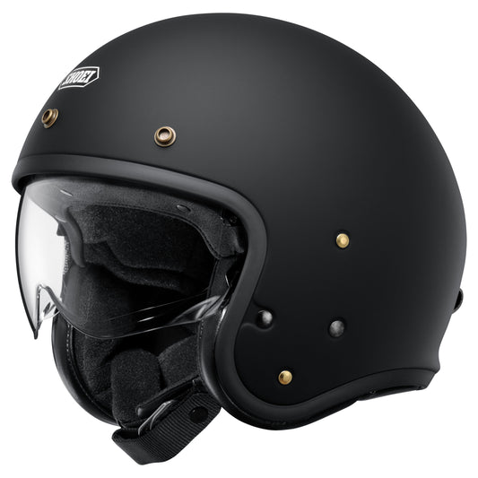 Shoei J.O2 Open Face Helmet - Matte Black