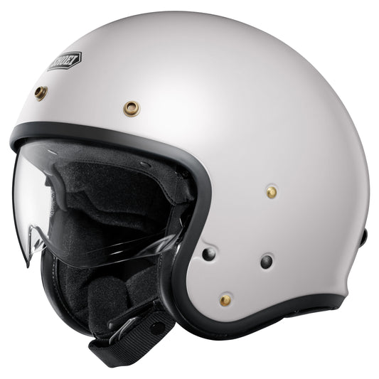 Shoei J.O2 Open Face Helmet - Off White