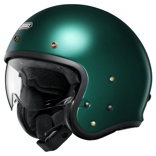 Shoei J.O2 Open Face Helmet - British Green sold by Cully's Yamaha