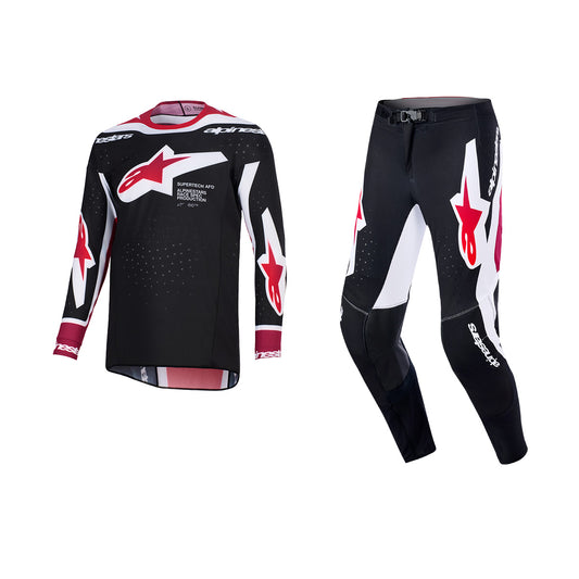 ALPINESTARS 2026 SUPERTECH PRO VISTA GEAR SET - BLACK RED WHITE