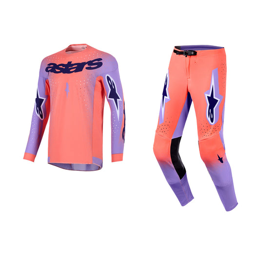 ALPINESTARS 2026 SUPERTECH SCENZ GEAR SET - HOT CORAL PURPLE